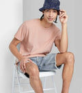Unisex Blush Pink T-Shirt Soft Cotton Basic Tee Casual Everyday Shirt Minimalist