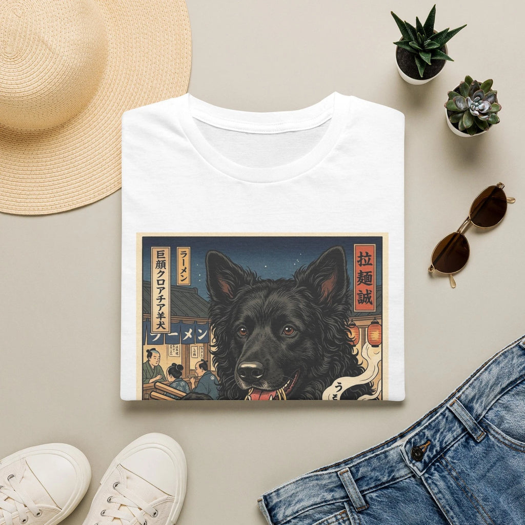 Croatian Sheepdog  Ramen Bowl T-Shirt | Japanese Noodle Shop Art