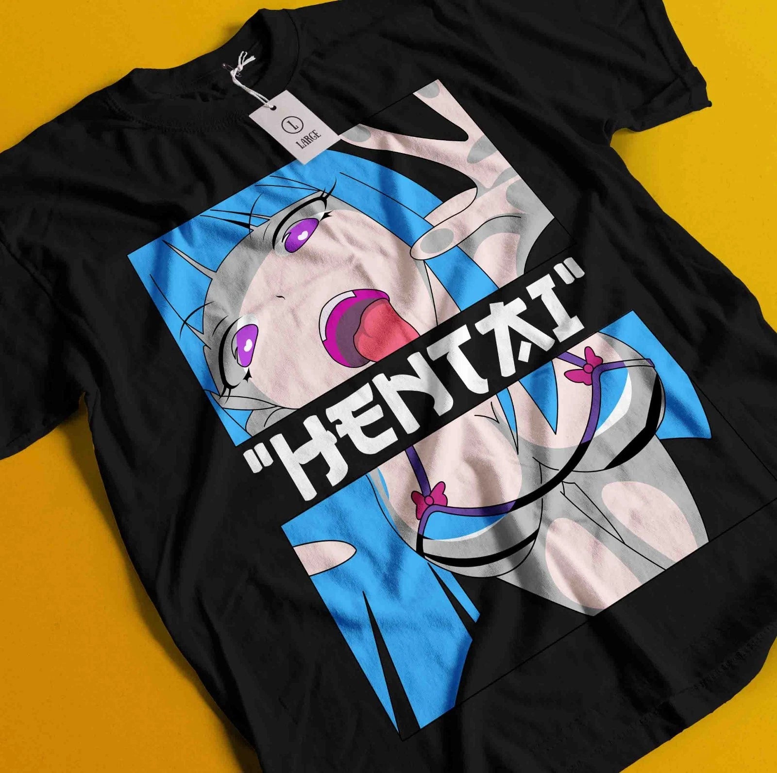 Ecchi Style Anime T-Shirt Japanese Graphic Tshirt Manga Waifu Kawaii Unisex Tee