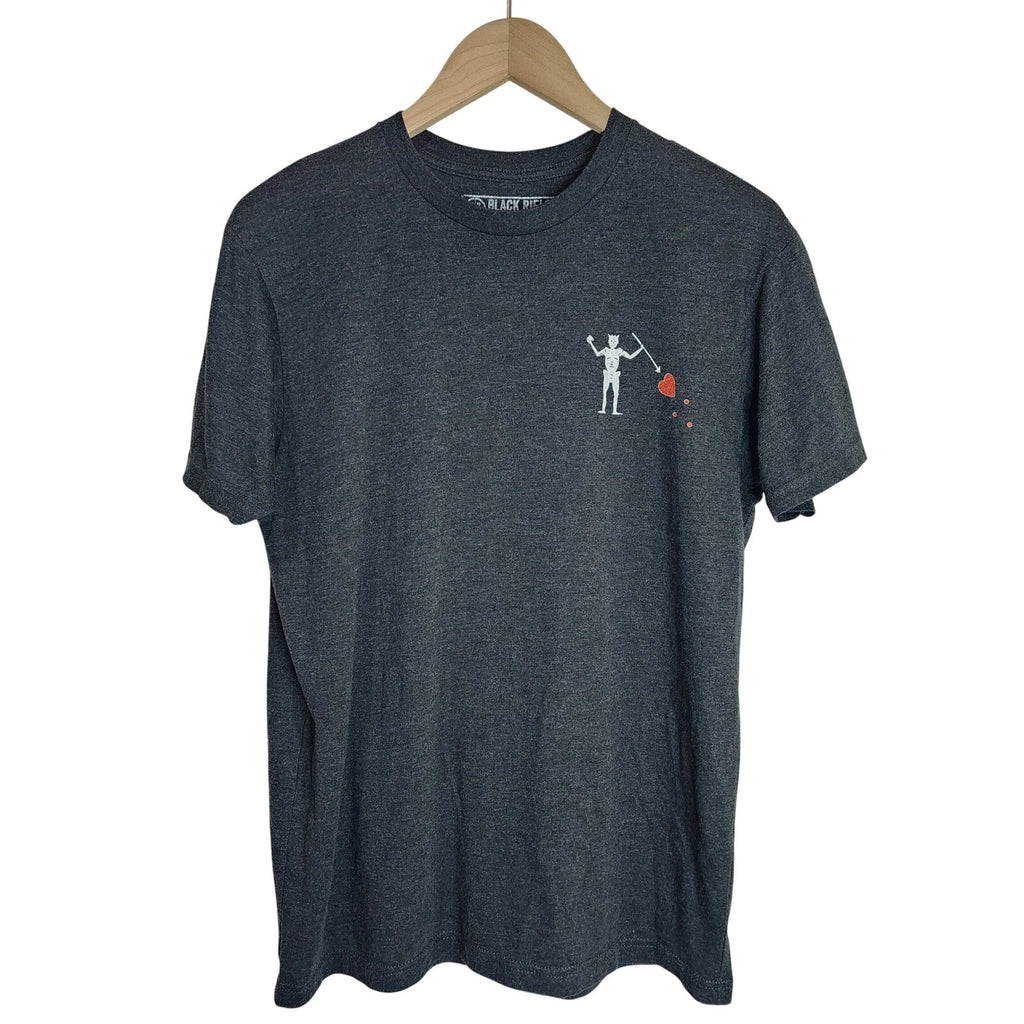 Black Rifle Coffee Shirt Men's Medium Knight Short Sleeve Top Charcoal Grey