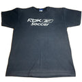 Vintage Reebok Rbk Soccer T-Shirt Black Faded Men's Large More Than Just 90 Min