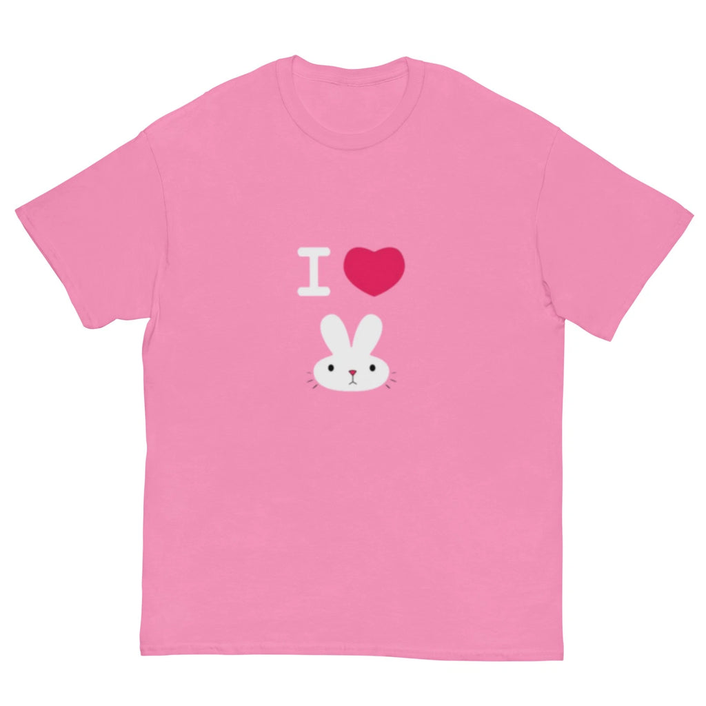 I Love Bunny - Princess Bubblegum Adventure Time Cartoon 100% cotton Tee
