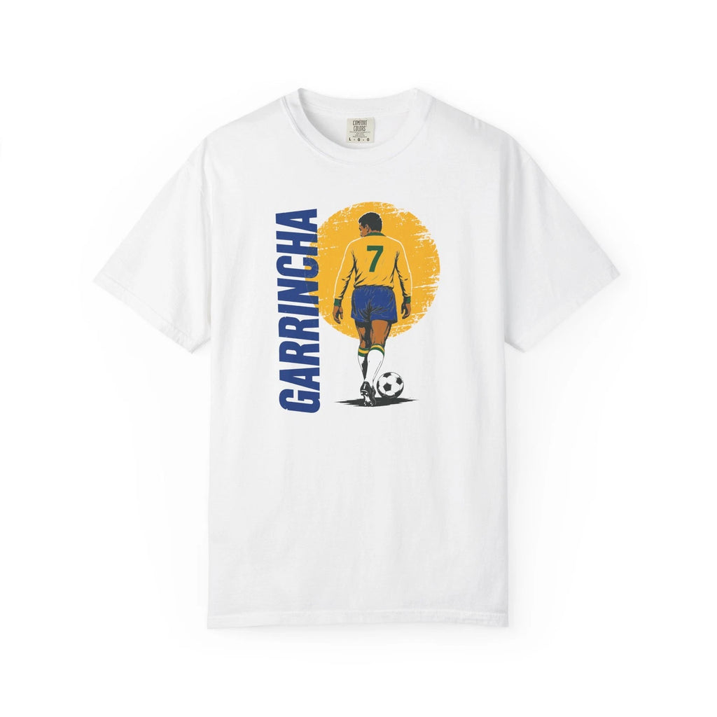 Garrincha Football Icon Tee Retro Brazil National Team Soccer Legend Shirt