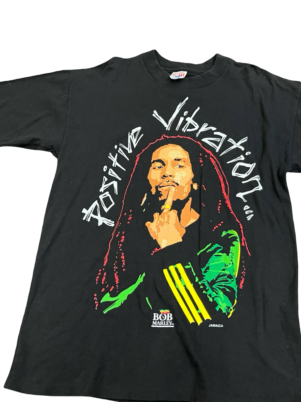 Vintage Bob Marley "Positive Vibration" T-Shirt Size XL