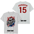 Croatia Personalized Unisex T Shirt Custom Name And Number Football Game Top