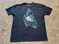 INTO THE AM Graphic T-Shirt Mens 2XL Raven Moon Night Sky Mens Streetwear Tee