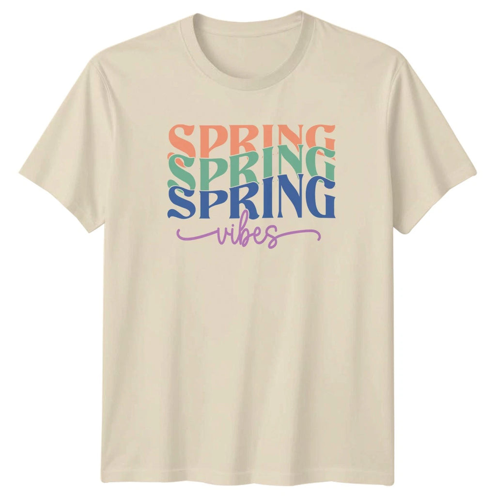Spring Vibes T-Shirt Boho Aesthetic Seasonal Gift For Him And Her