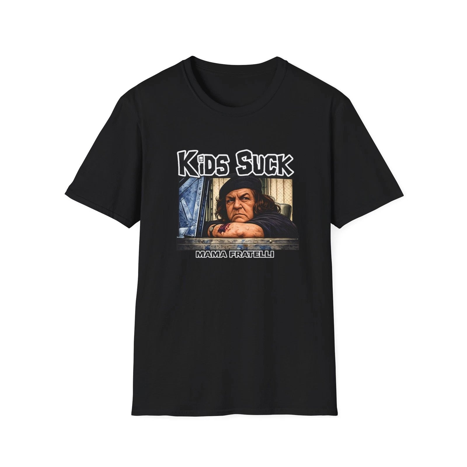 Kids Suck Mama Fratelli T-Shirt |the Goonies  Funny 80s Movie Quote