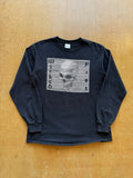 Wicked Fast Skull Optical Illusion Y2K Black Long Sleeve Grunge (Medium) Skater