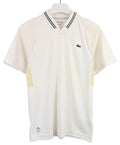 LACOSTE x Daniil Medvedev Ultra Dry Sport Slim Fit T-Shirt Men SMALL Ivory Logo