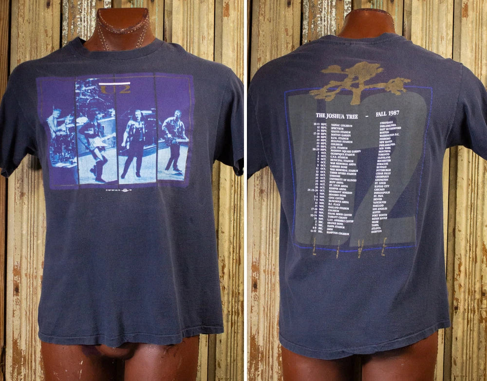 Vintage U2 Joshua Tree Concert T Shirt 1987