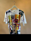 Vintage 90s Basquiat Miles Davis T Shirt L Andazia Single Stitch Jazz Art Up Dow