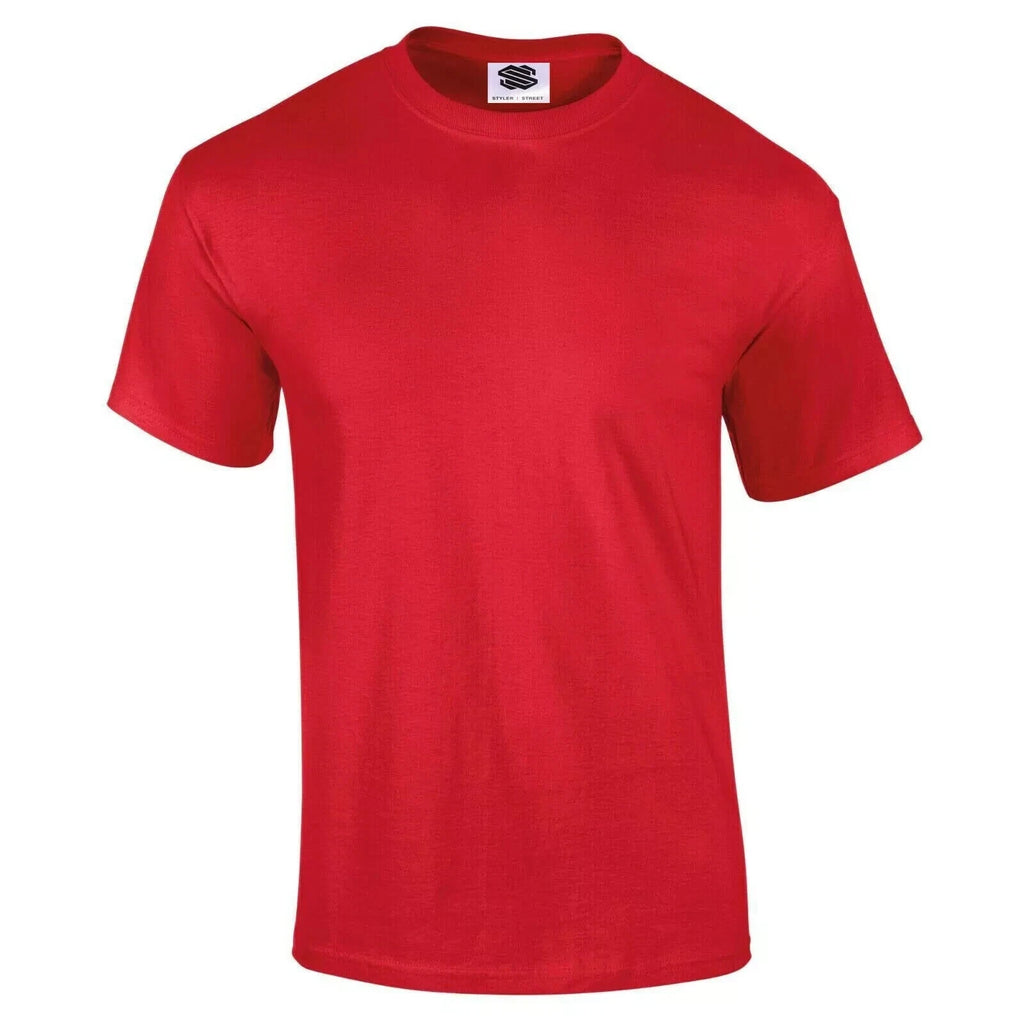 Men's plain  T Shirts 100% Cotton Summer Short Sleeve.