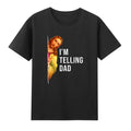 I'm Telling Dad Funny Religious Christian Jesus Meme Saying Retro Men's T-Shirt