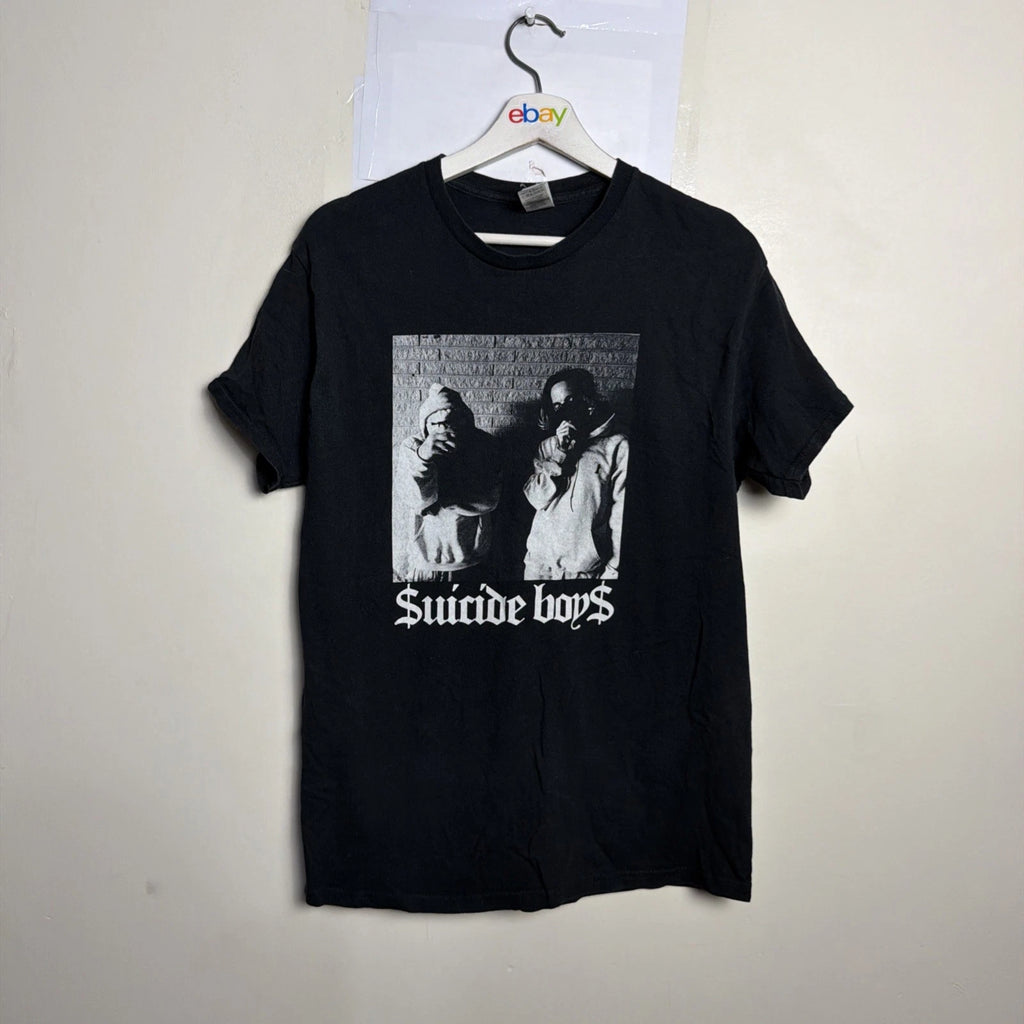 Suicide Boys Shirt Sz M Black Cotton Short Sleeve Graphic Rare $uicide
