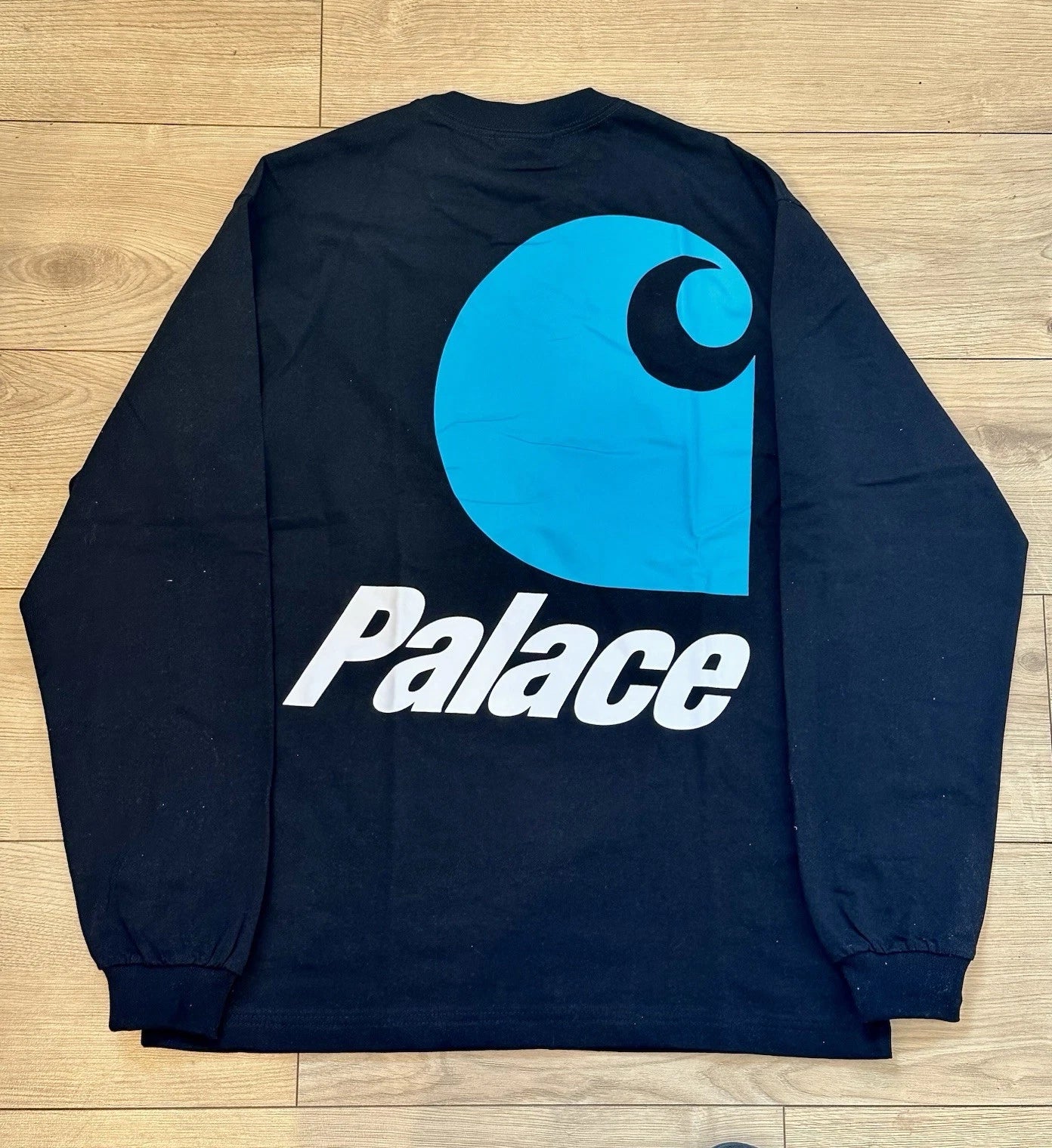 Palace × Carhartt WIP Long-sleeve Black FW24 Large Back Print Rare Streetwear M