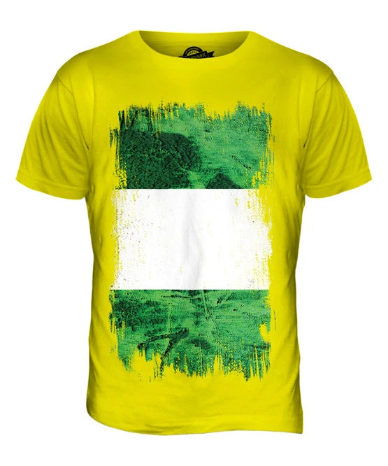 NIGERIA GRUNGE FLAG MENS T SHIRT TEE SHIRT XS S M L XL 2XL 3XL 4XL 5XL