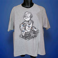 Popeye Turntable DJ Streetwear Audiophile T-shirt Mens XL Y2K EUC