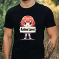 Mens Anime Lover Motif Cotton T-Shirt Size XS to 5XL
