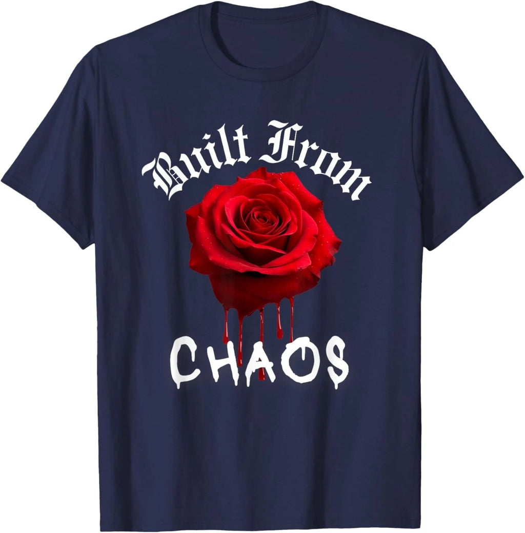 Streetwear Graphic Dark Floral Urban Aesthetic, Mens Fashion T-Shirt