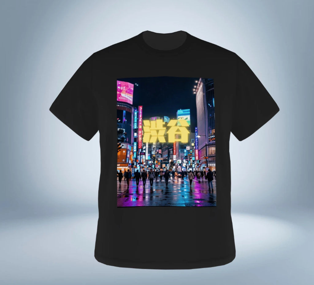Tokyo Neon City Graphic T-Shirt Ver.3 Shibuya Original Tokyo Treasures Japan