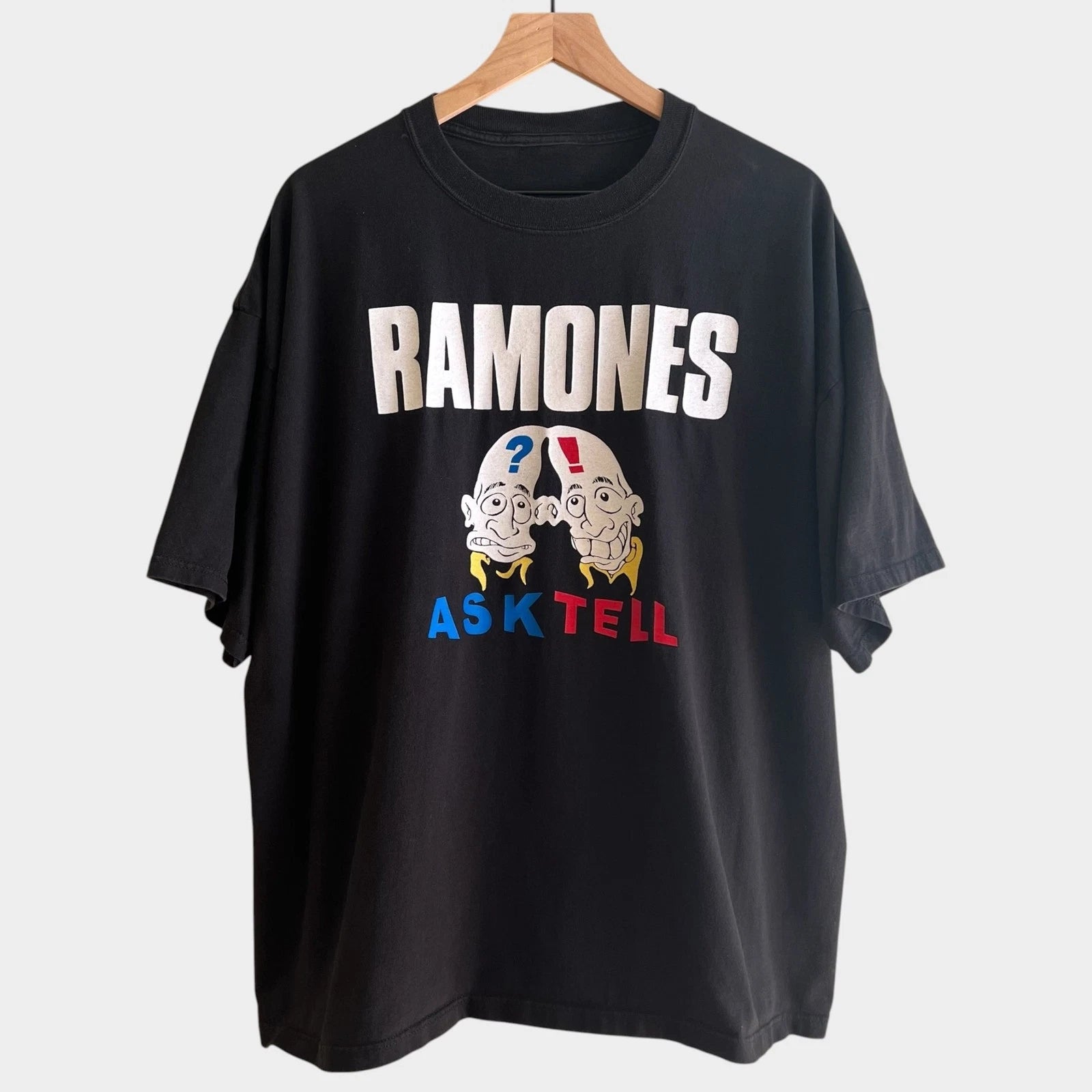 1990's Ramones "Ask Tell' Vintage Punk Band Tee Shirt S-5XL