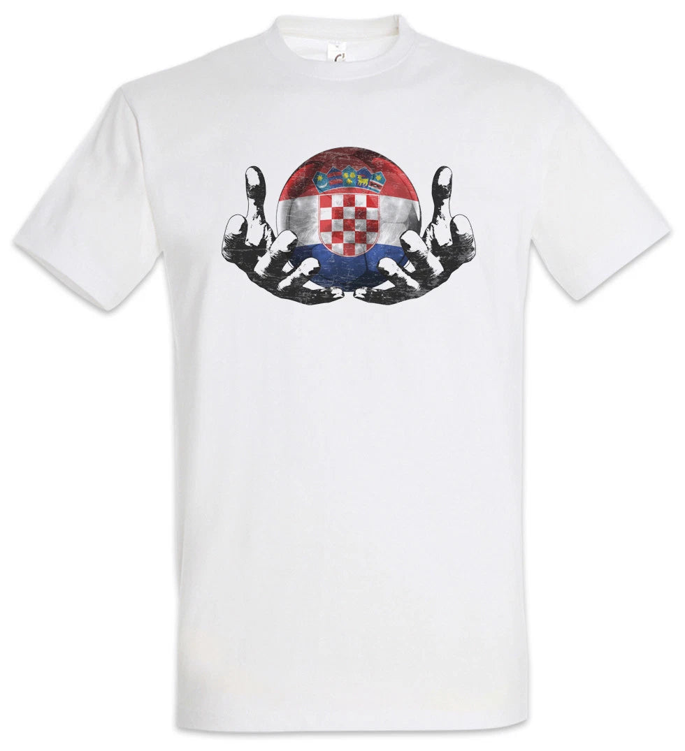 Croatia Football Magic Ball T-Shirt croatian Soccer Flag World Championship