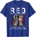 R.E.D Friday Military Remember Everyone Deployed Unisex-Adults US Flag T-Shirt