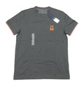 Psycho Bunny Men's Urban Chic Gray Stanwood Crew-Neck Short Sleeve T-Shirt