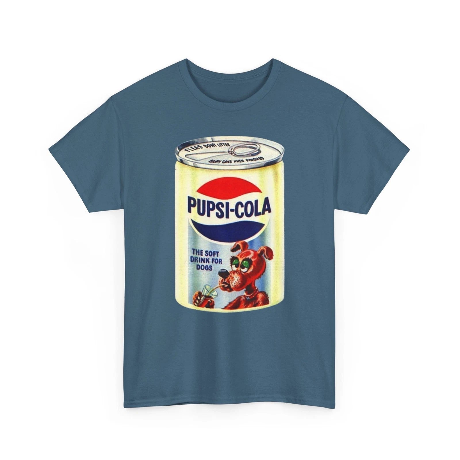 Wacky Packages Pupsi-Cola Can Printed T-Shirt Funny Pepsi-cola Parody