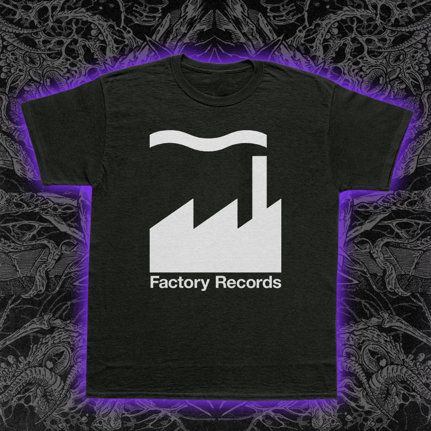 Factory Records T-Shirt Manchester Post-Punk Indie Music Joy Division New Order