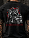 Skeleton King Throne Graphic Tee, Dark Fantasy Streetwear Shirt