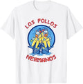 Los Pollos Hermanos T-Shirt Funny Breaking Bad Graphic Tee White T-Shirt Unisex