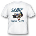 Is a ducks crack watertight? black or white tee humor funny