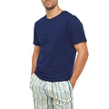 New The Lazy Poet Men’s Max Mykonos Tee Shirt Paradise Blue color Size Medium