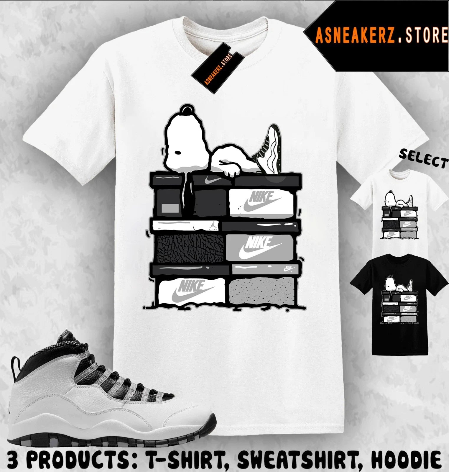 Shirt Match AJ 10 OG Steel 2025 Sneaker Matching Tee Sneakerhead S Dog T-Shirt