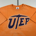Vintage University of Texas El Paso UTEP Miners Fanta Orange Graphic Shirt XL