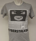 Mens David & Goliath Computer Cyberstalker Heather Gray Novelty Tee T-Shirt