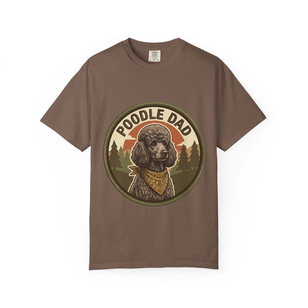 Poodle Dad T-Shirt Doodle Dog Gift Men Graphic Tee Fathers Day Standard Vintage