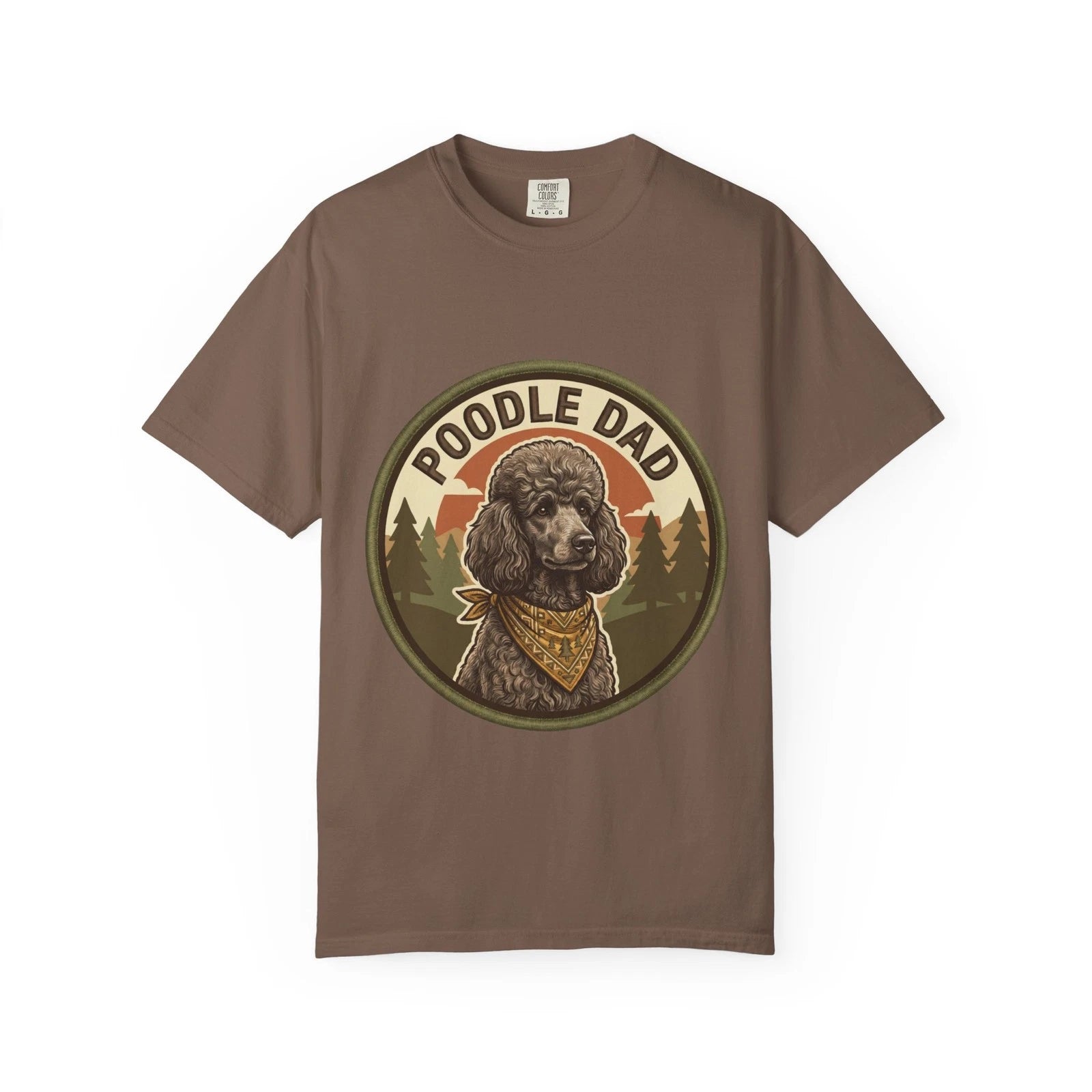 Poodle Dad T-Shirt Doodle Dog Gift Men Graphic Tee Fathers Day Standard Vintage