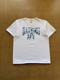 A Bathing Ape Nigo NYC Camouflage Spell Out Streetwear Skater BAPE T-Shirt (L)