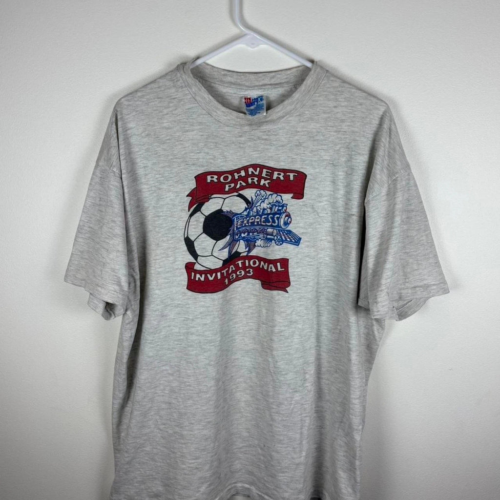 Vintage 1993 soccer invitational shirt Made In USA Cool Grahpic