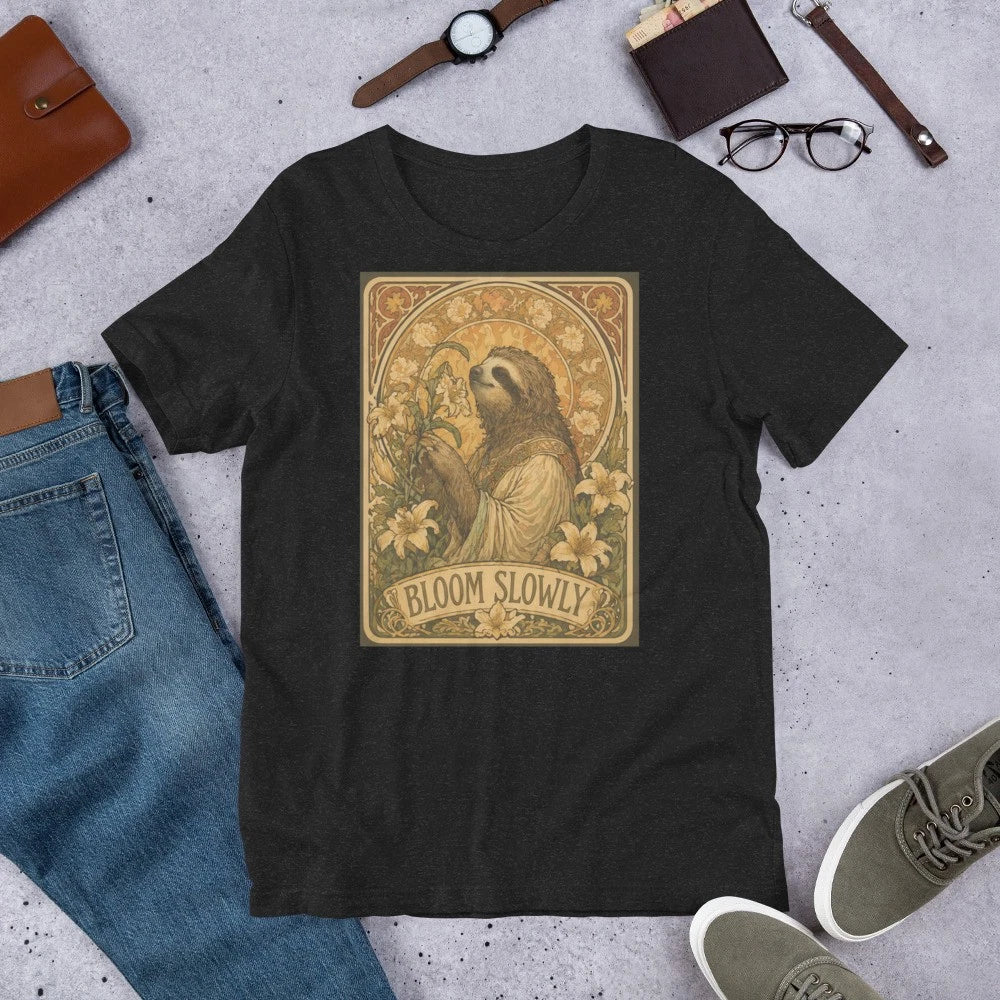 Sloth Art Nouveau T-shirt - Bloom Slowly copy