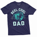 Reel Cool Dad T-Shirt Fishing Shirt Fisherman Dad Gift Fishing Gifts Fathers Day