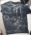 Kerusso Jesus Christ, Isaiah 53:5 All-Over Print T-Shirt L Men's Black Rare Y2K