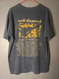 Y2K RETRO 2005 Neil Diamond World Tour t-shirt Men's Large faded blue color...
