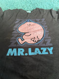 Mr Lazy Mr Men T Shirt One Size