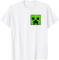 Minecraft Creeper Face Pixel Art T-Shirt
