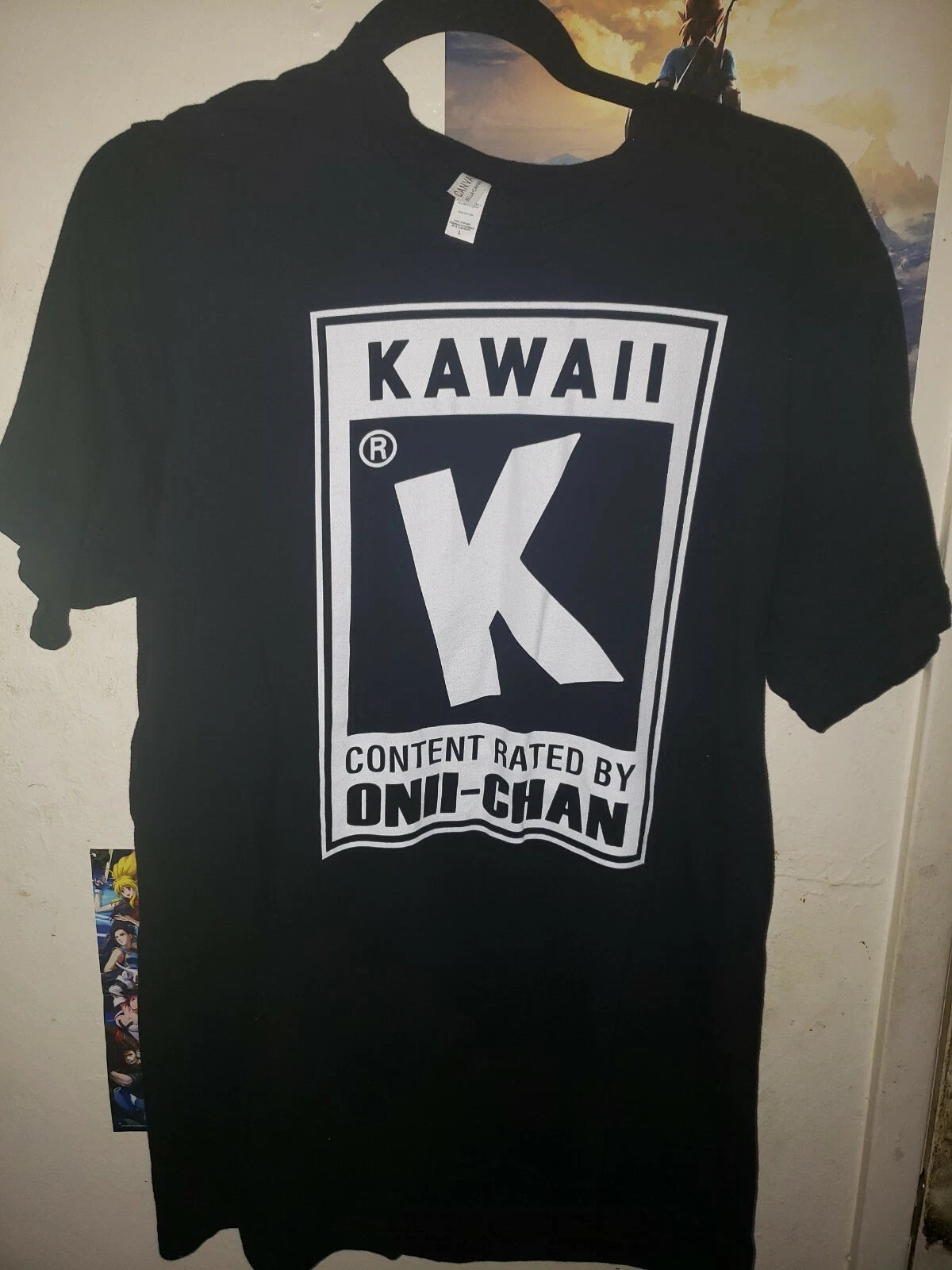 Kawaii rated by onii-chan T-Shirt men | ANIME | Free Shipping | Size (Large)