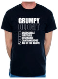 Grumpy Git Checklist Retirement Present Birthday Gift Funny Mens T-Shirt